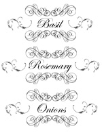 French inspired herb containers
