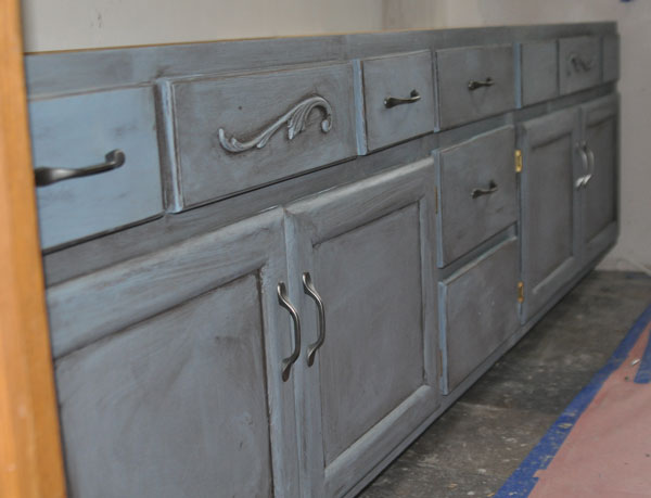 chalk paint bathroom vanity