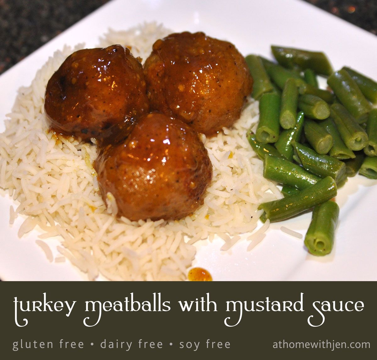 Meatballs with Zesty Mustard Sauce Gluten Free