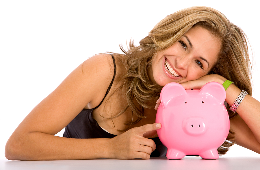 bigstock Casual Woman Saving Money 3994333