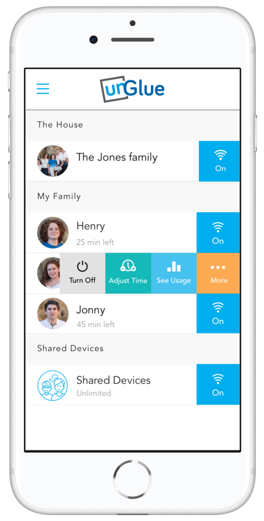 Parents app Dashboard