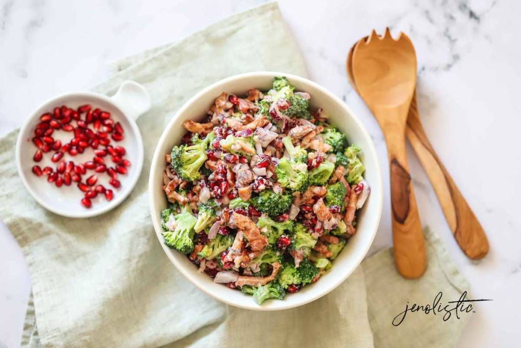 creamy broccoli breakfast salad 1