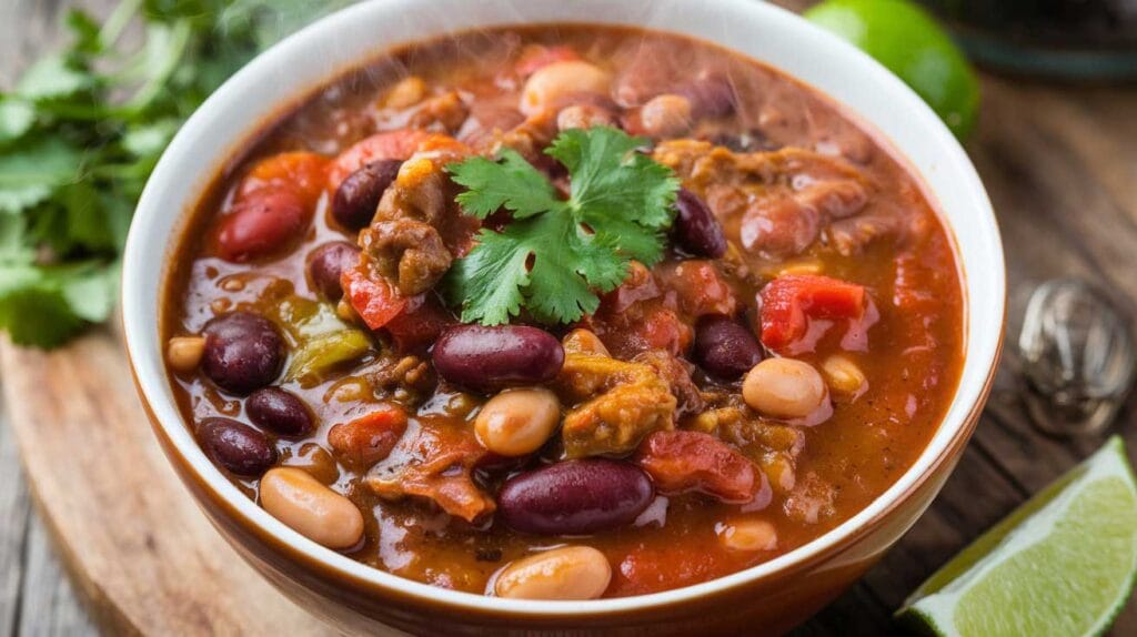 a photo of a bowl of instant pot chili w URGzpwlRGivkhjwLEHjjg JfVRaCJMRqiJH0R6JobVdg