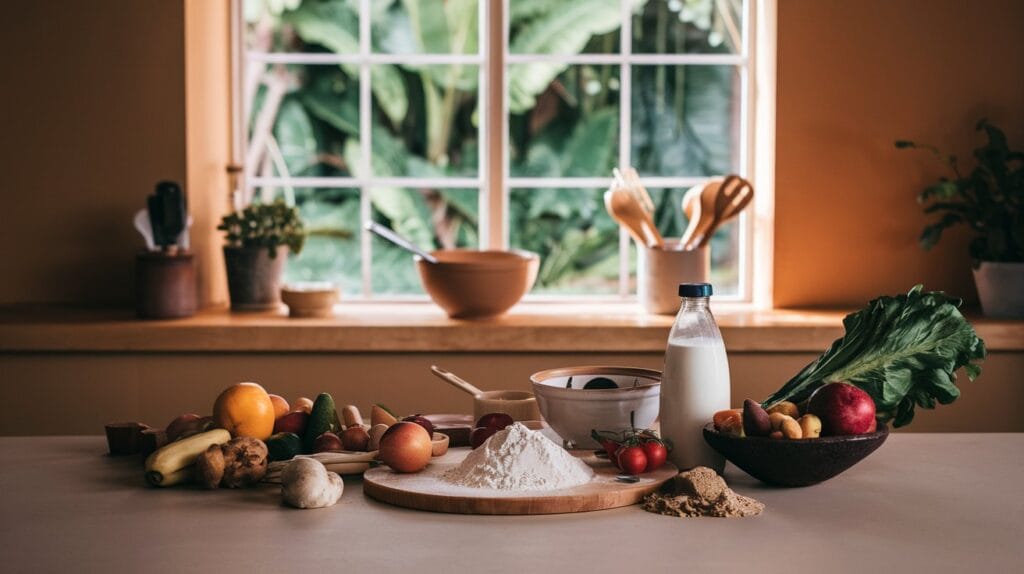 kitchen counter with allergy free alternaitives