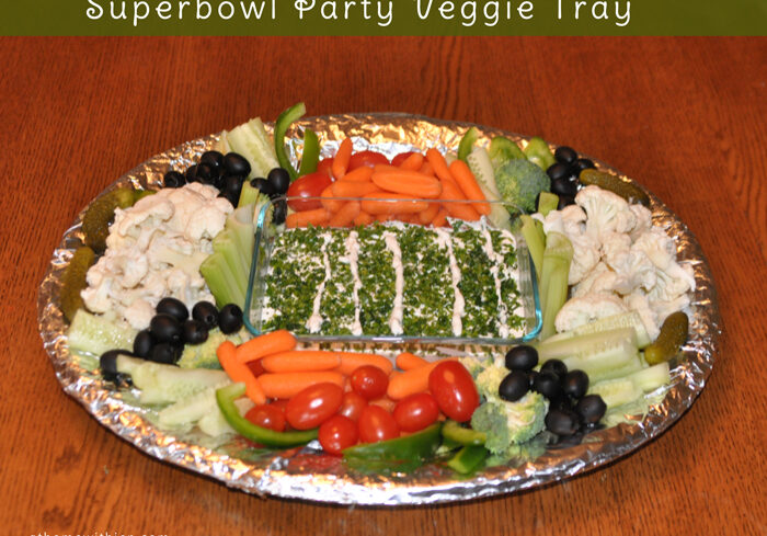 SuperBowl Party veggie tray