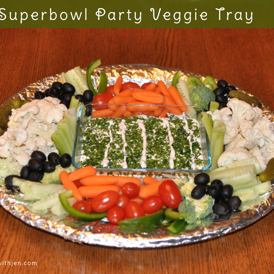 SuperBowl Party veggie tray